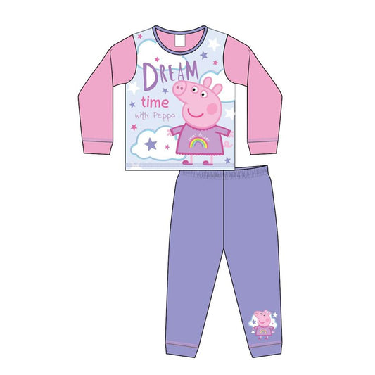 Dream Time with Peppa Pyjamas - Comfortable Polyester Cotton Blend Sleepwear