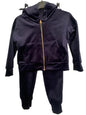 GIRLS STUDDED REPLICA JUICY PRINT  VELOUR TRACKSUIT