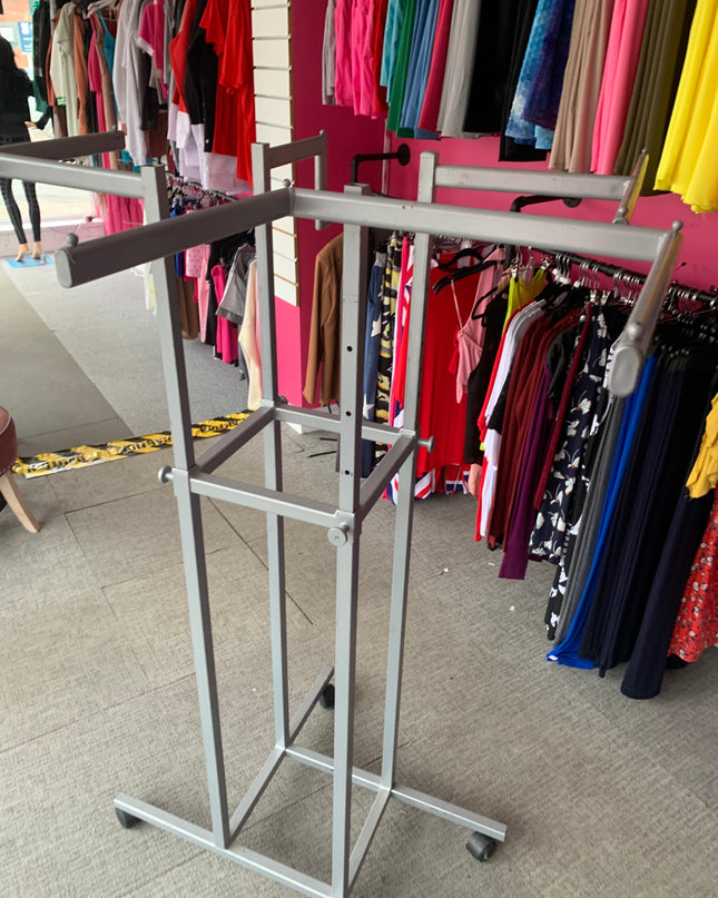 Four Arm Dress Clothes Rails 1