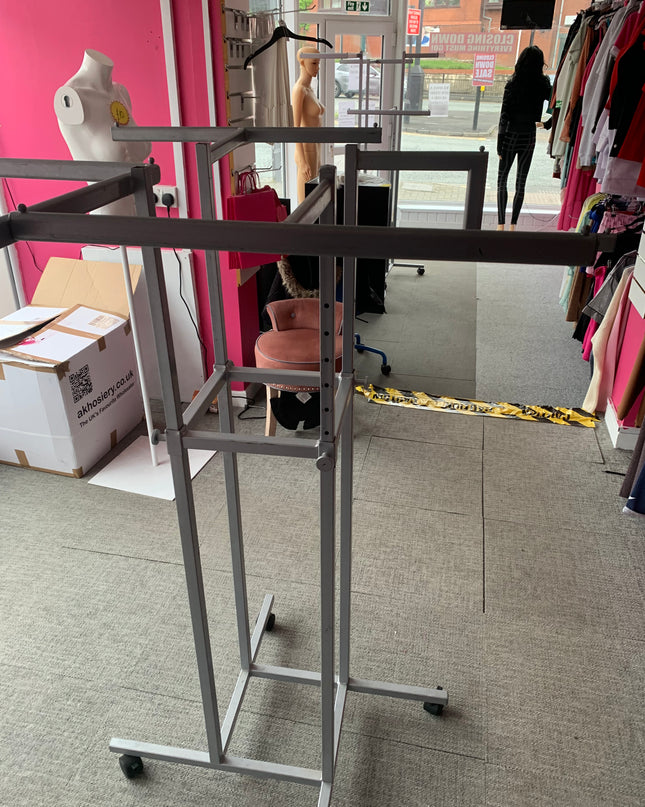 Four Arm Dress Clothes Rails 1