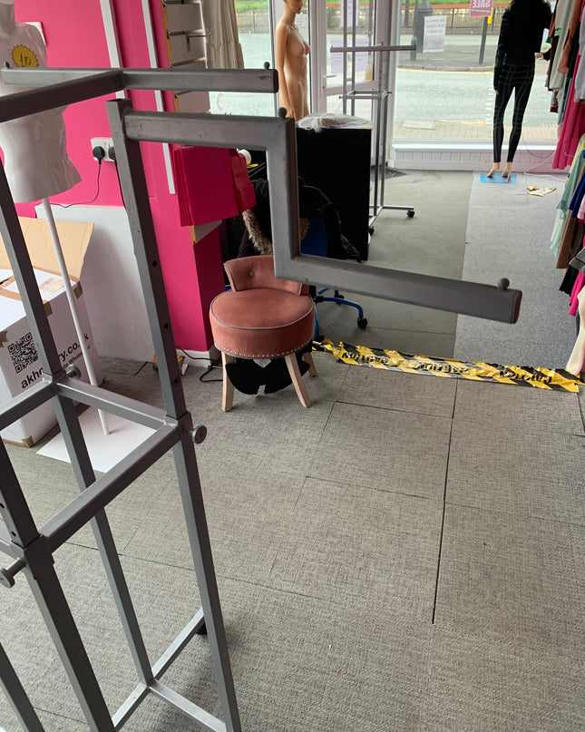 Four Arm Dress Clothes Rails 1