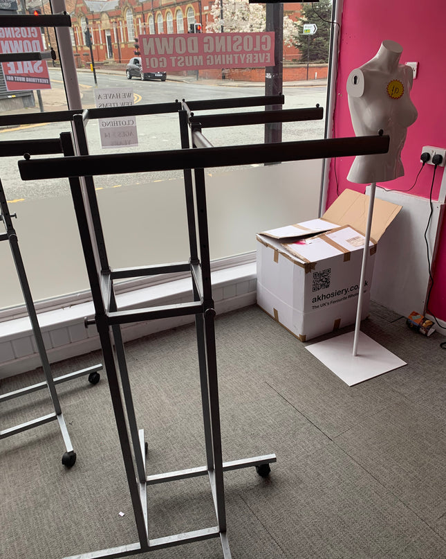 Four Arm Dress Clothes Rails 1