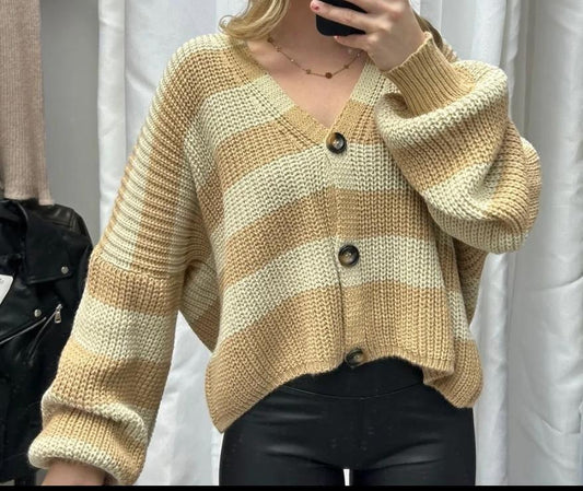 Striped Cardigan