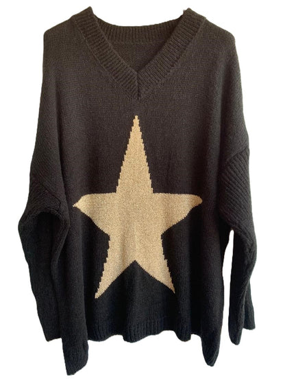 Star Motif Knitted Jumper