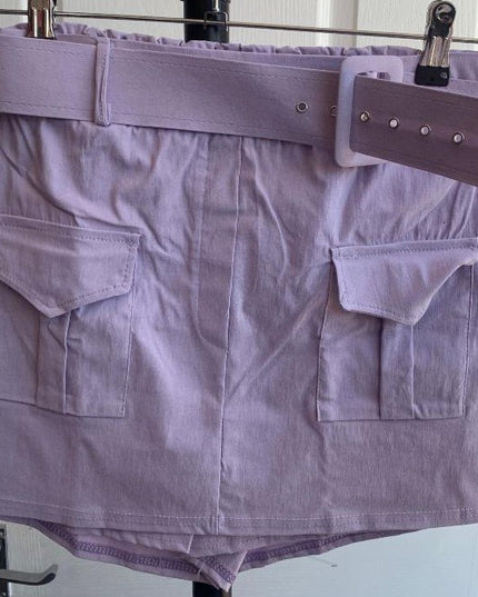 Cargo Skort with belt